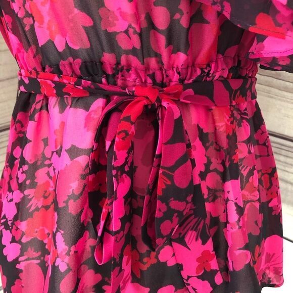 EXPRESS Floral Ruffle Tank Small - Picture 3 of 9